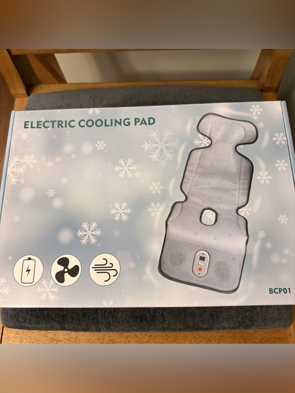 Electric Cooling Pad for stroller or chair - Gray